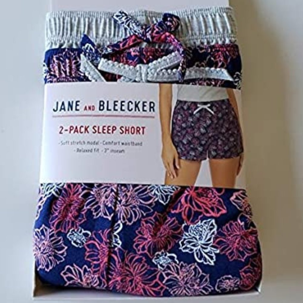 JANE & BLEECKER Women's 2-Pack Sleep Shorts
